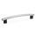 GN 666.4 Aluminum / Stainless Steel Tubular Arch Handles, Aluminum Handle Legs, with Tapped Inserts Finish: EL - Anodized finish, natural color