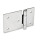 GN 136 Stainless Steel Sheet Metal Hinges, Horizontally Extended Material: A4 - AISI 316
Type: B - With through holes
Bildvarianten: l1 (e) - on one side elongated