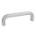 GN 565.1 Aluminum Cabinet U-Handles, with Counterbored Mounting Holes Finish: EL - Anodized finish, natural color