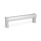 GN 333.1 Aluminum Tubular Handles, with Zinc Die-Cast Straight Handle Legs Type: A - Mounting from the back (tapped blind hole)
Finish: ES - Anodized finish, natural color