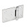GN 136 Stainless Steel Sheet Metal Hinges, Horizontally Extended Material: NI - Plain finish
Type: C - With countersunk holes
Bildvarianten: l1 (e) - on one side elongated