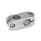 GN 131 Aluminium, noix de serrage orthogonales Finition: BL - Finition blanc, Finition grenaillée mate