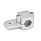 GN 279 Aluminium, assemblage divisé, noix de serrage orientables, à alésage rond Bildzuordnung: B - Alésage
Finition: BL - Finition blanc, Finition grenaillée mate