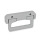 EN 825.1 Plastic Folding Handles, with Spring-Loaded Return Color: GR - Gray, RAL 7035, matte finish