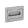 EN 825.2 Plastic Folding Handles with Recessed Tray, with Spring-Loaded Return Color: GR - Gray, RAL 7035, matte finish