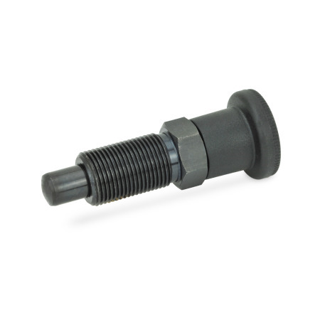 Indexing Plungers GN 817: Steel, Lock-Out and Non Lock-Out, with Multiple Pin Lengths