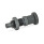 GN 817 Steel Indexing Plungers, Lock-Out and Non Lock-Out, with Multiple Pin Lengths Type: BK - Non lock-out, with lock nut