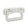 EN 825.1 Plastic Folding Handles, with Spring-Loaded Return Color: WS - White, RAL 9002, matte finish