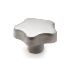 Stainless Steel AISI 304 Star Knobs, with Tapped or Plain Blind Bore