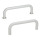 GN 425 Round Aluminum Cabinet U-Handles, with Tapped Holes Material: AL - Aluminum
Finish: EL - Anodized finish, natural color