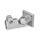 GN 282 Aluminum Swivel Clamp Connector Joints Type: T - Adjustment with 15° division (serration)
Finish: BL - Plain finish, Matte shot-blasted finish