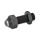 GN 709.3 Steel Clamping Pads, Adjustable Type: BR - Smooth contact face, with automatic return