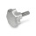 GN 6336.5 Aluminum Star Knobs, with Stainless Steel Threaded Stud Finish: AM - Tumbled finish