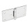 GN 136 Stainless Steel Sheet Metal Hinges, Horizontally Extended Material: A4 - AISI 316
Type: B - With through holes
Bildvarianten: l1 (b) - on both sides elongated