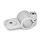 GN 278 Aluminium, noix de serrage orientables, à alésage rond Type: MZ - Avec encoche de centrage
Finition: BL - Finition blanc, Finition grenaillée mate