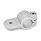 GN 278 Aluminium, noix de serrage orientables, à alésage rond Type: OZ - Sans encoche de centrage (lisse)
Finition: BL - Finition blanc, Finition grenaillée mate