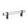GN 333.3 Aluminum Tubular Handles, Zinc Die-Cast Movable Straight Handle Legs Finish: ELS - Anodized finish, natural color