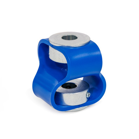 Double Loop Couplings GN 2250: Steel / Stainless Steel, with Set Screw