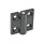 GN 437 Charnières en zinc moulé sous pression, avec réglage par friction Finition: SW - Noir, RAL 9005, finition texturée