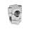 GN 134 Aluminum Two-Way Connector Clamps, Split Assembly d1/s1: B - Bore
d2/s2: V - Square
Finish: BL - Plain finish, Matte shot-blasted finish