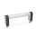 GN 669 Aluminum Tubular Handles, with Back-to-Back Mounting Capability Type: B - Mounting from the operator's side
Finish: EL - Anodized finish, natural color