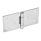 GN 136 Stainless Steel Sheet Metal Hinges, Horizontally Extended Material: A4 - AISI 316
Type: C - With countersunk holes
Bildvarianten: l1 (b) - on both sides elongated