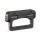 EN 825.1 Plastic Folding Handles, with Spring-Loaded Return Color: SW - Black, RAL 9005, matte finish