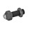 GN 709.3 Steel Clamping Pads, Adjustable Type: RR - Serrated contact face, with automatic return