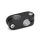 GN 131 Aluminium, noix de serrage orthogonales Finition: SW - Noir, RAL 9005, finition texturée