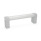 GN 334 Aluminum Oval Tubular Handles, with Zinc Die-Cast Handle Legs, Mounting from the Back Finish: ES - Anodized finish, natural color