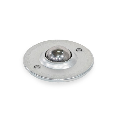 Ball Transfer Units GN 509.8: Steel Sheet Metal Housing, with Mounting Flange