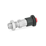 Stainless Steel Safety Lock Indexing Plungers, with Push Button Click-Type Lock
